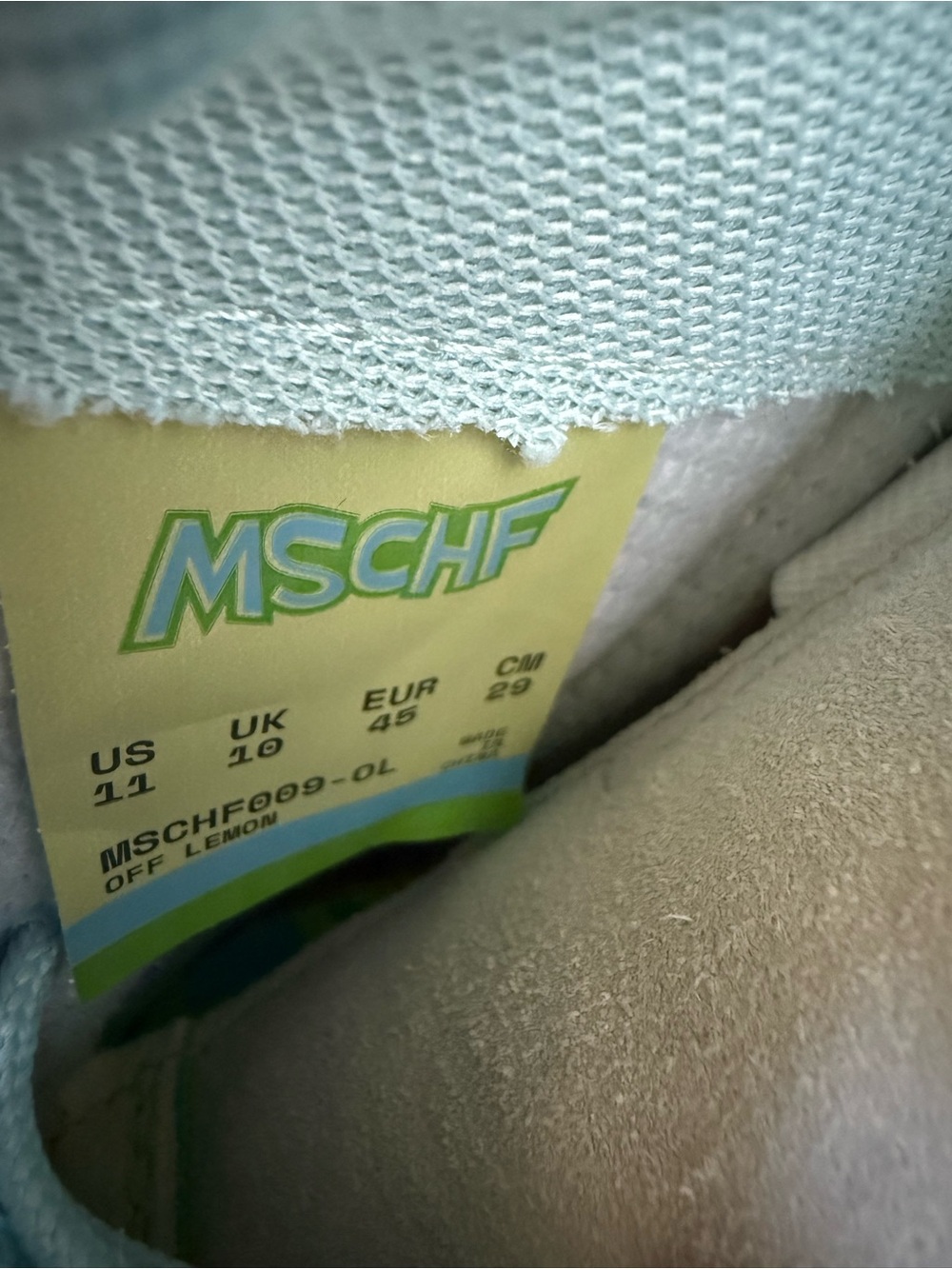 MSCHF Gobstomper “Sour Edition” Gray Blue Green Yellow Size 11 NEW - Picture 5 of 7
